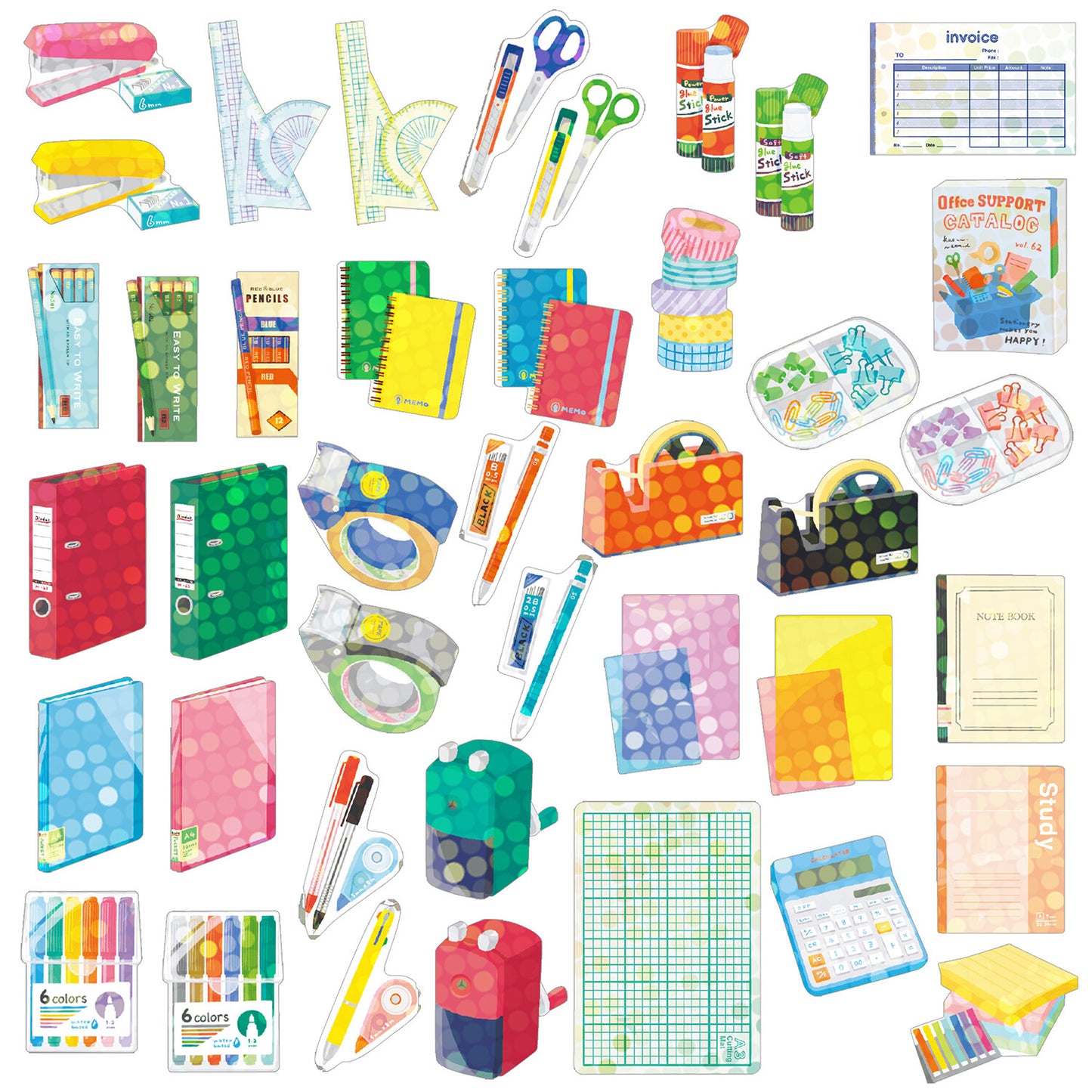 Haco Stickers - Stationery Sticker Box