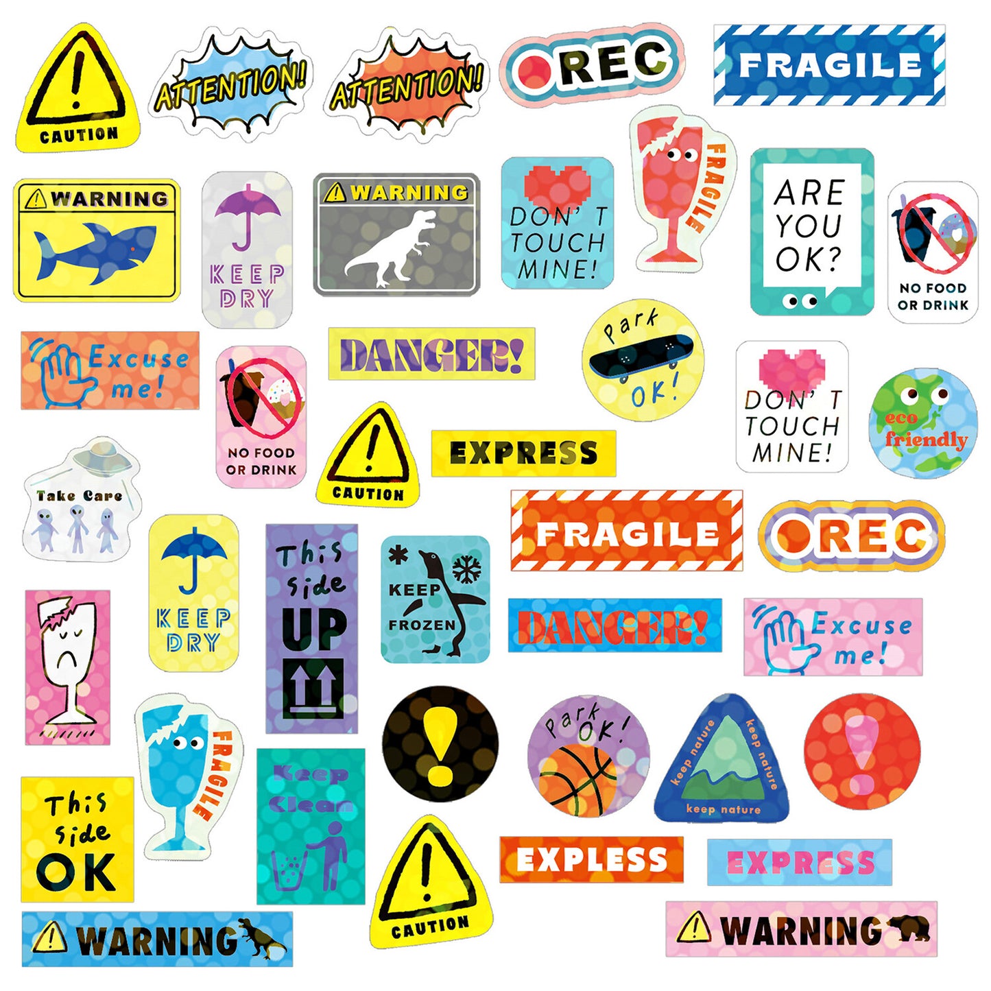 Haco Stickers - Attention Mark Sticker Box