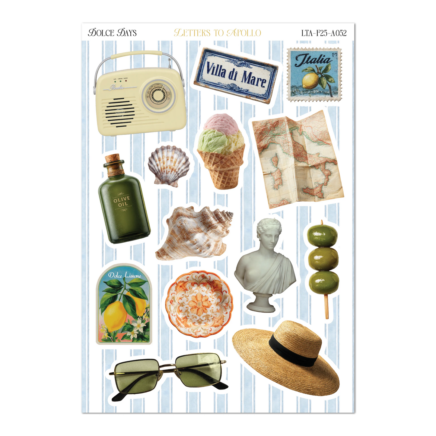 COMING SOON: Letters to Apollo - Dulce Days Sticker Sheet