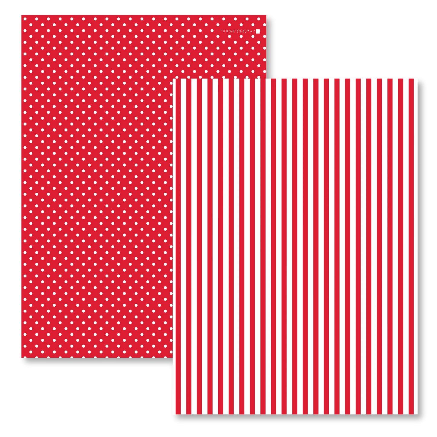 Letters to Apollo - Red Dot & Stripe Scrapbook Paper