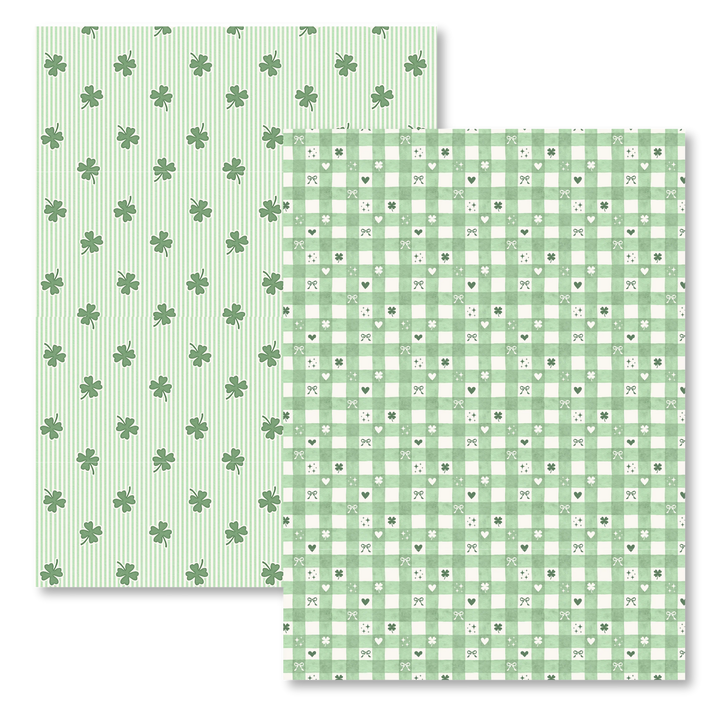 COMING SOON: Letters to Apollo - Shamrock Picnic Scrapbook Paper