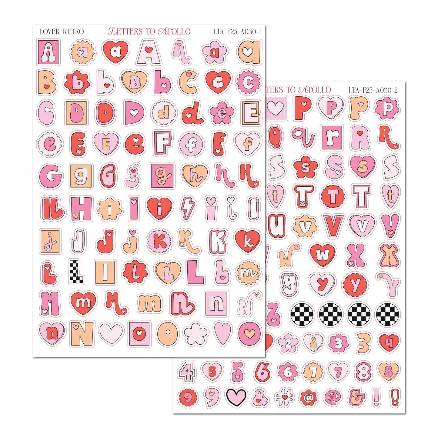 COMING SOON: Letters to Apollo - Retro Lover Letter Sticker Sheets