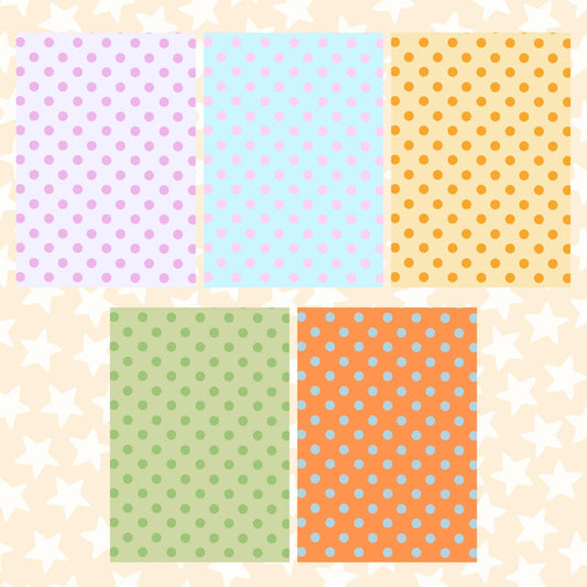 Polka Dot Scrapbook Paper Pack