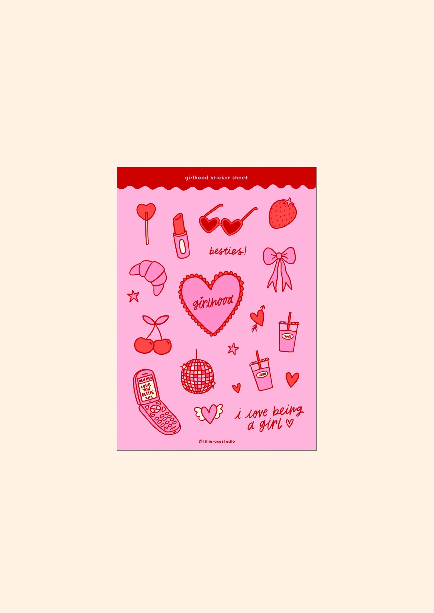 Tillie Rose Studio - Girlhood Sticker Sheet