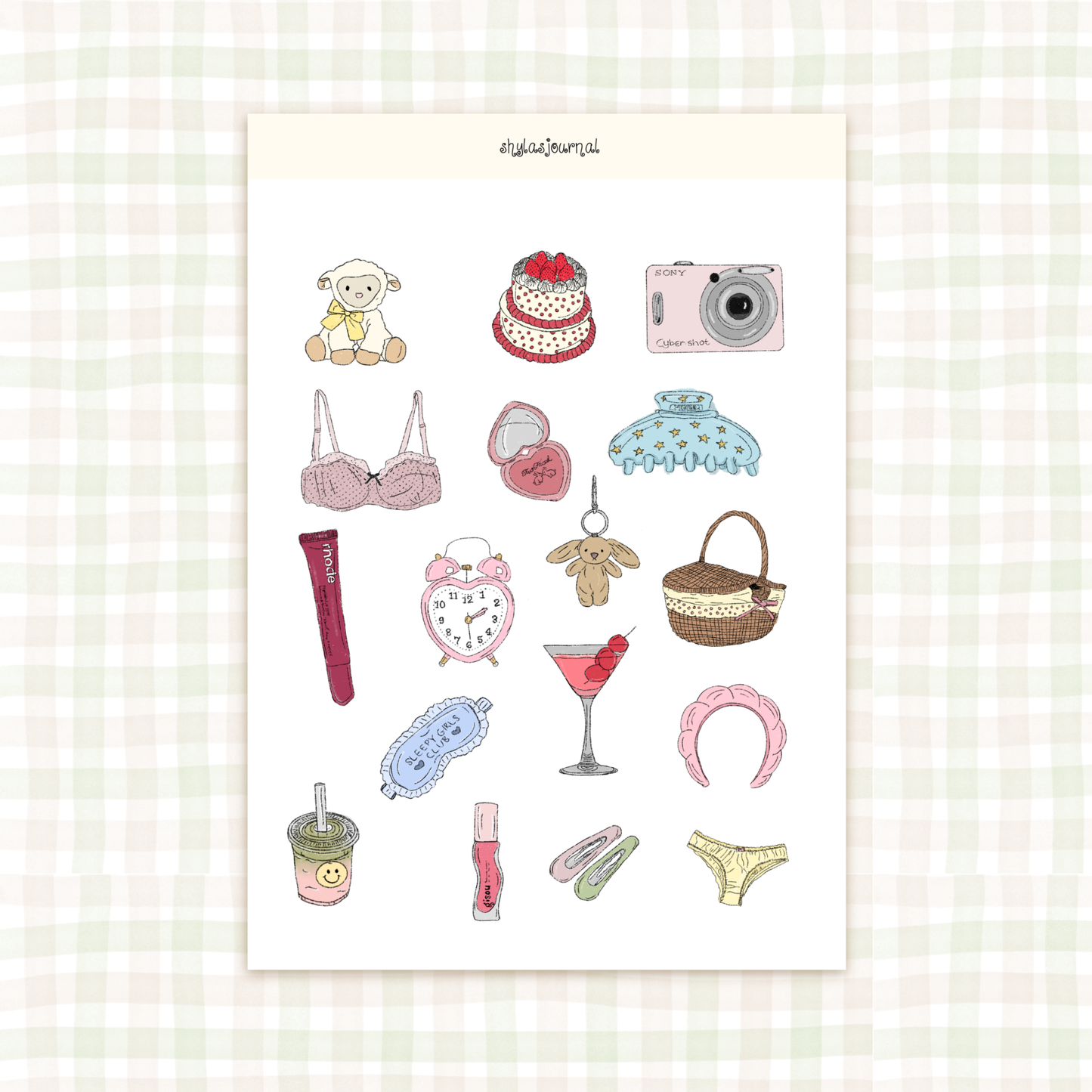 COMING SOON: Shyla's Journal - Girlhood Sticker Sheet