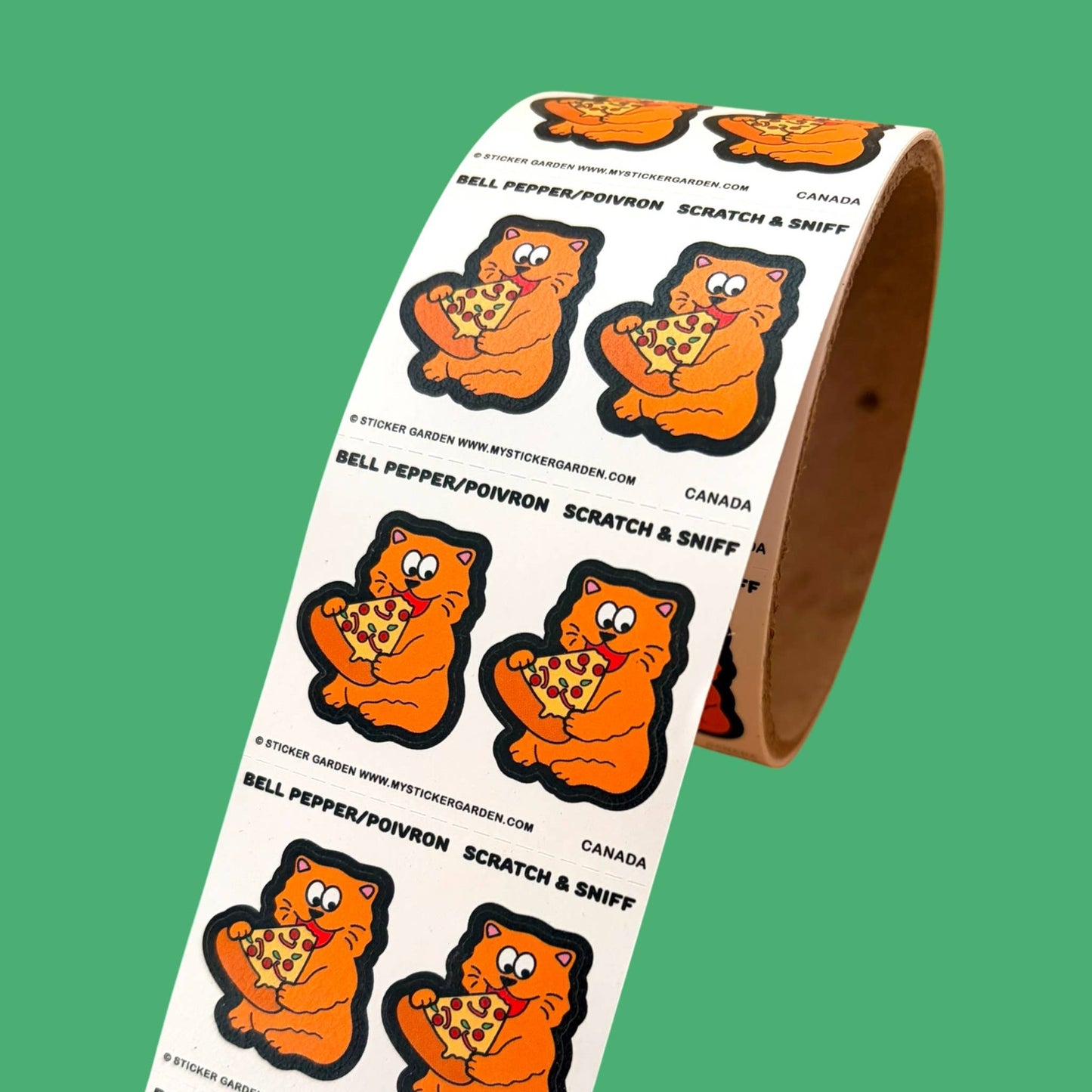 COMING SOON: Sticker Garden - Sticker off the Roll - Capybara Watermelon Scratch and Sniff
