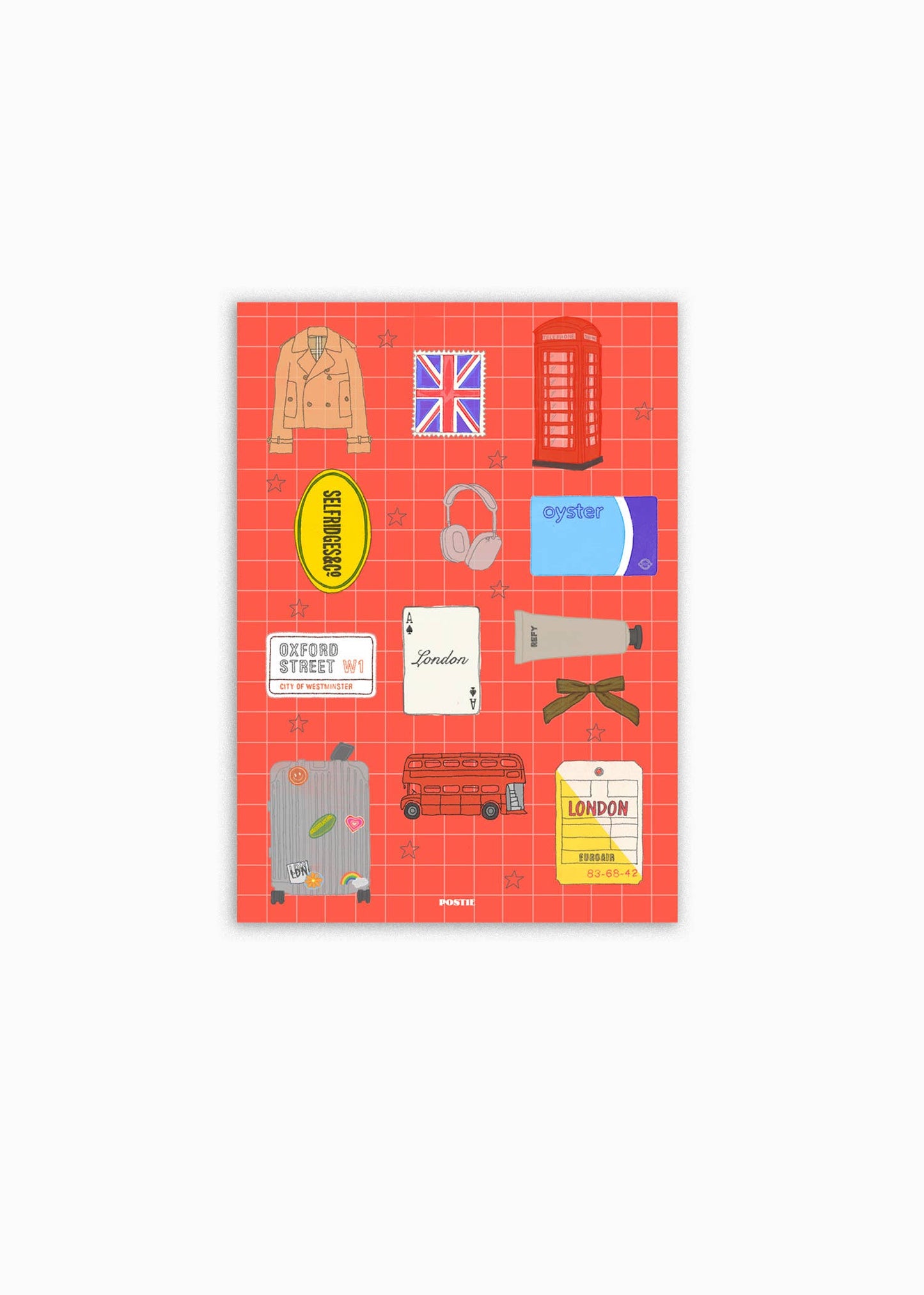 Postie - London Sticker Sheet