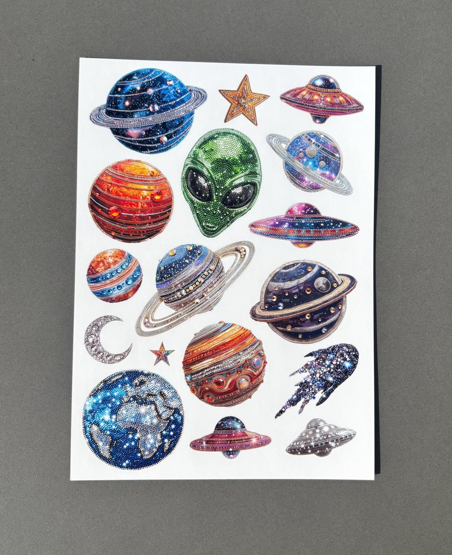 Beaded Space Trinket Sticker Sheet