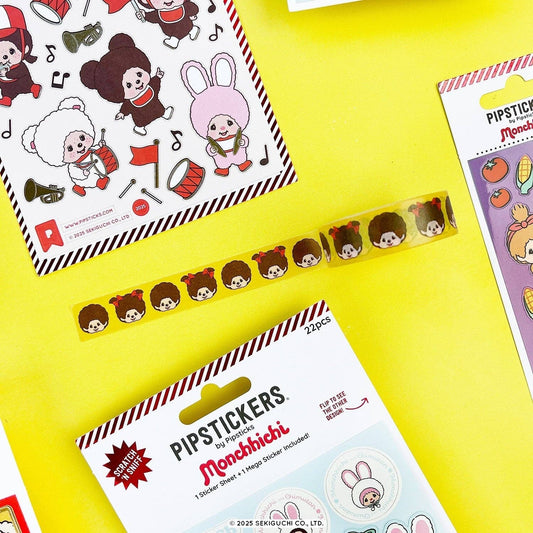 Pipsticks Monchhichi Girl & Boy Washi