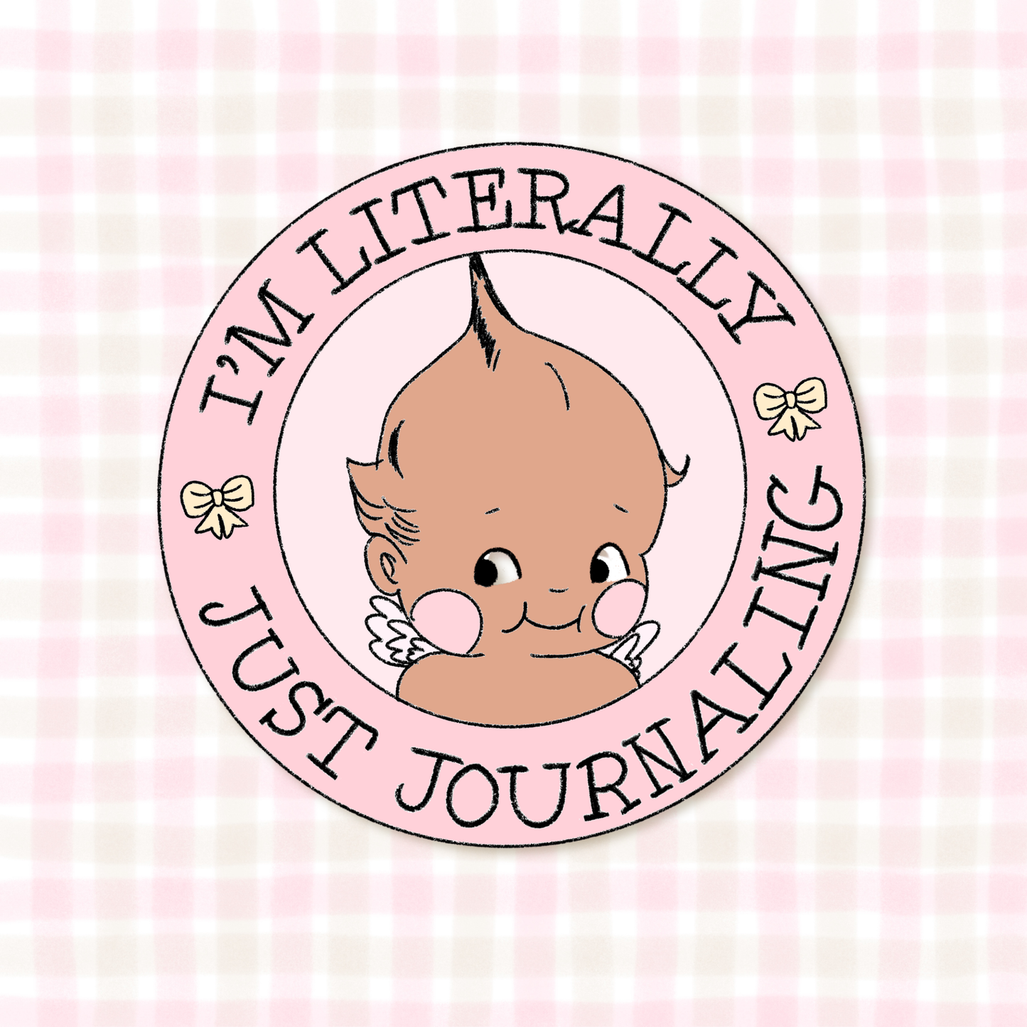 COMING SOON: Shyla's Journal - "just journaling" Kewpie Sticker