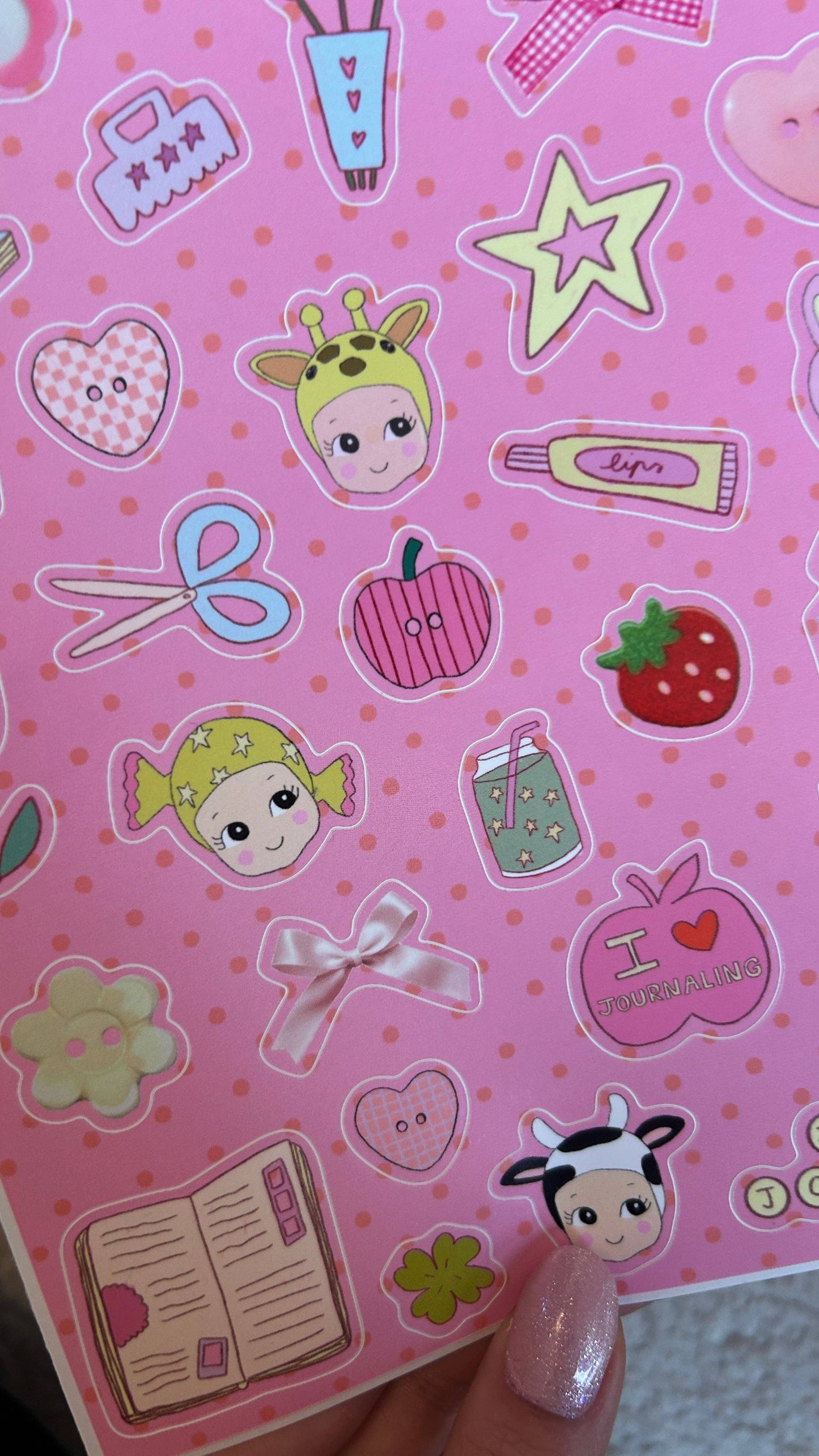 NanyCraftShop A5 Birthday Sticker Sheet