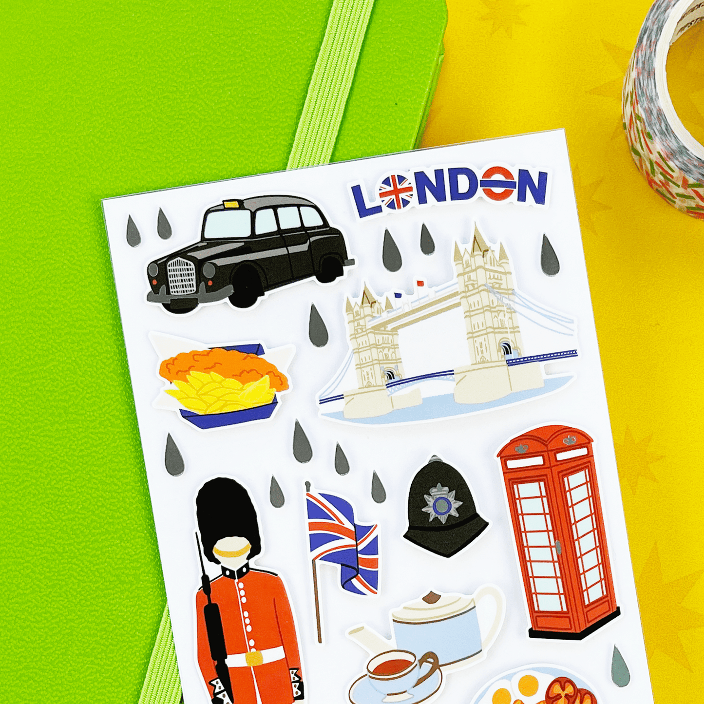 Pipsticks London's Calling Sticker Sheet