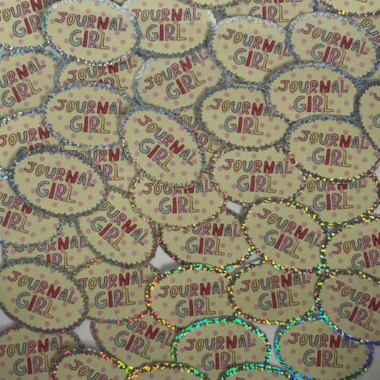 NanyCraftShop Journal Girl Sticker