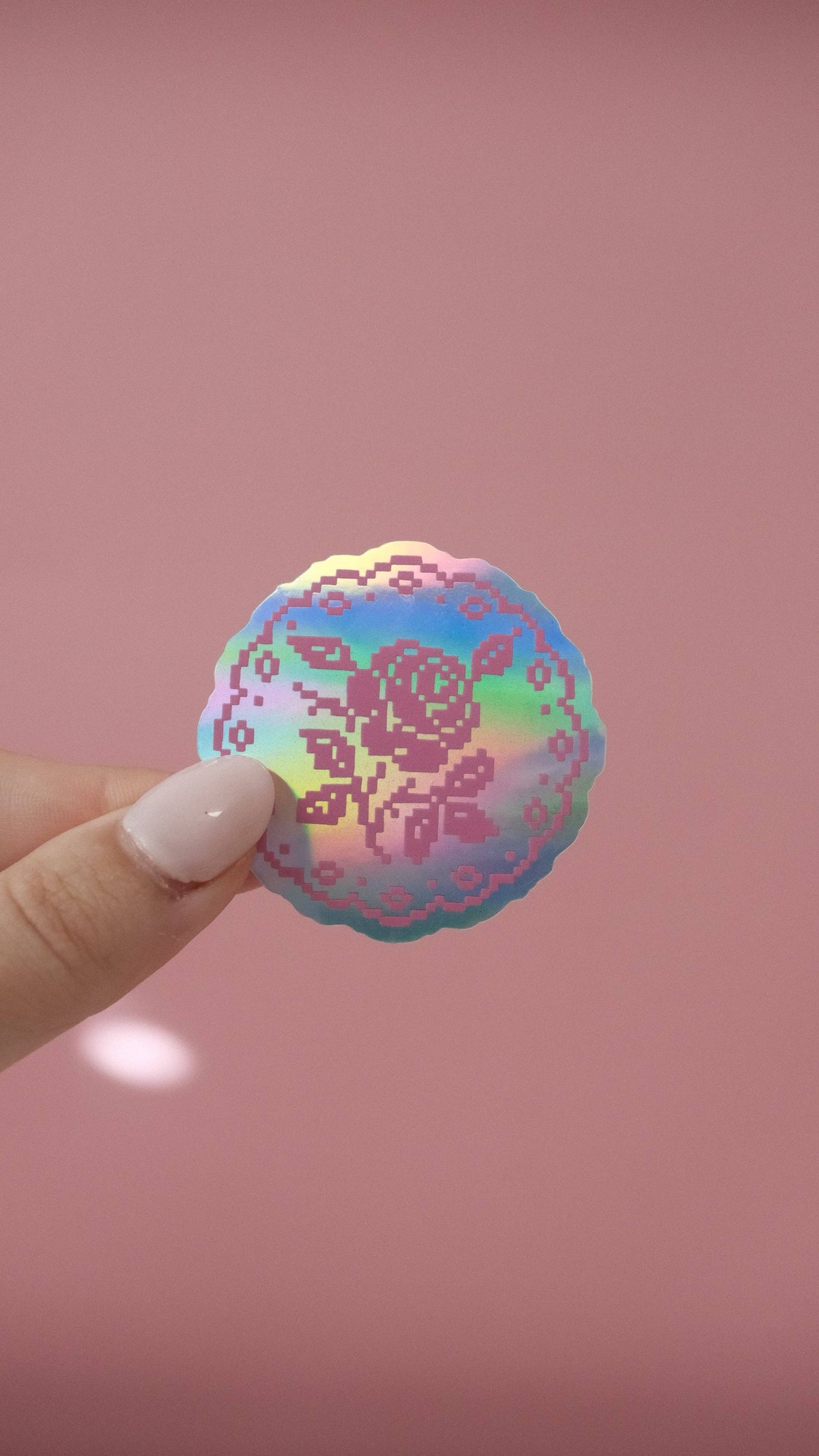 Coming Soon: Nany Craft Shop - Holographic Embroidered Flower Sticker