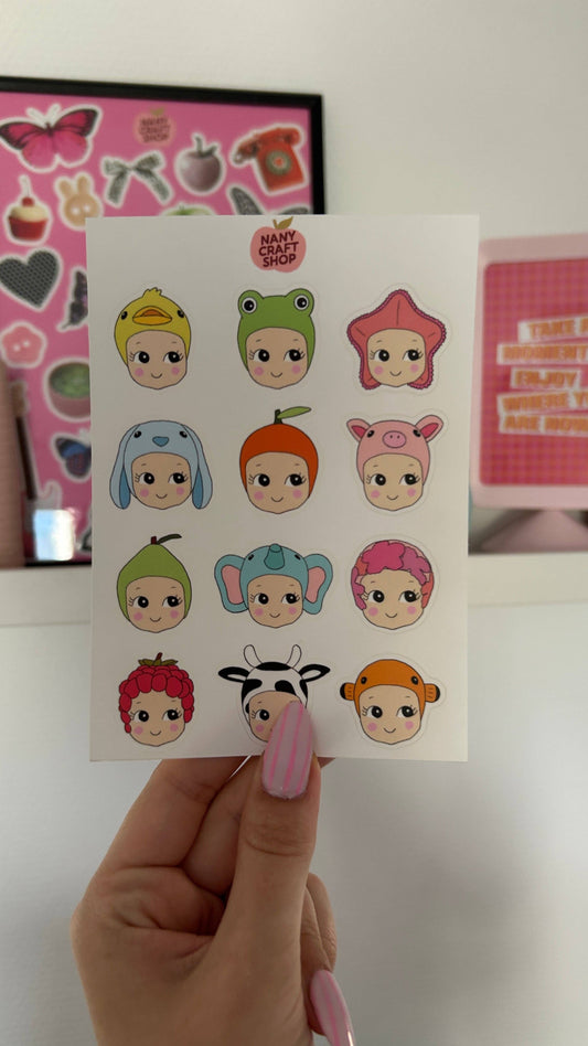 NanyCraftShop - Baby A6 Sticker Sheet