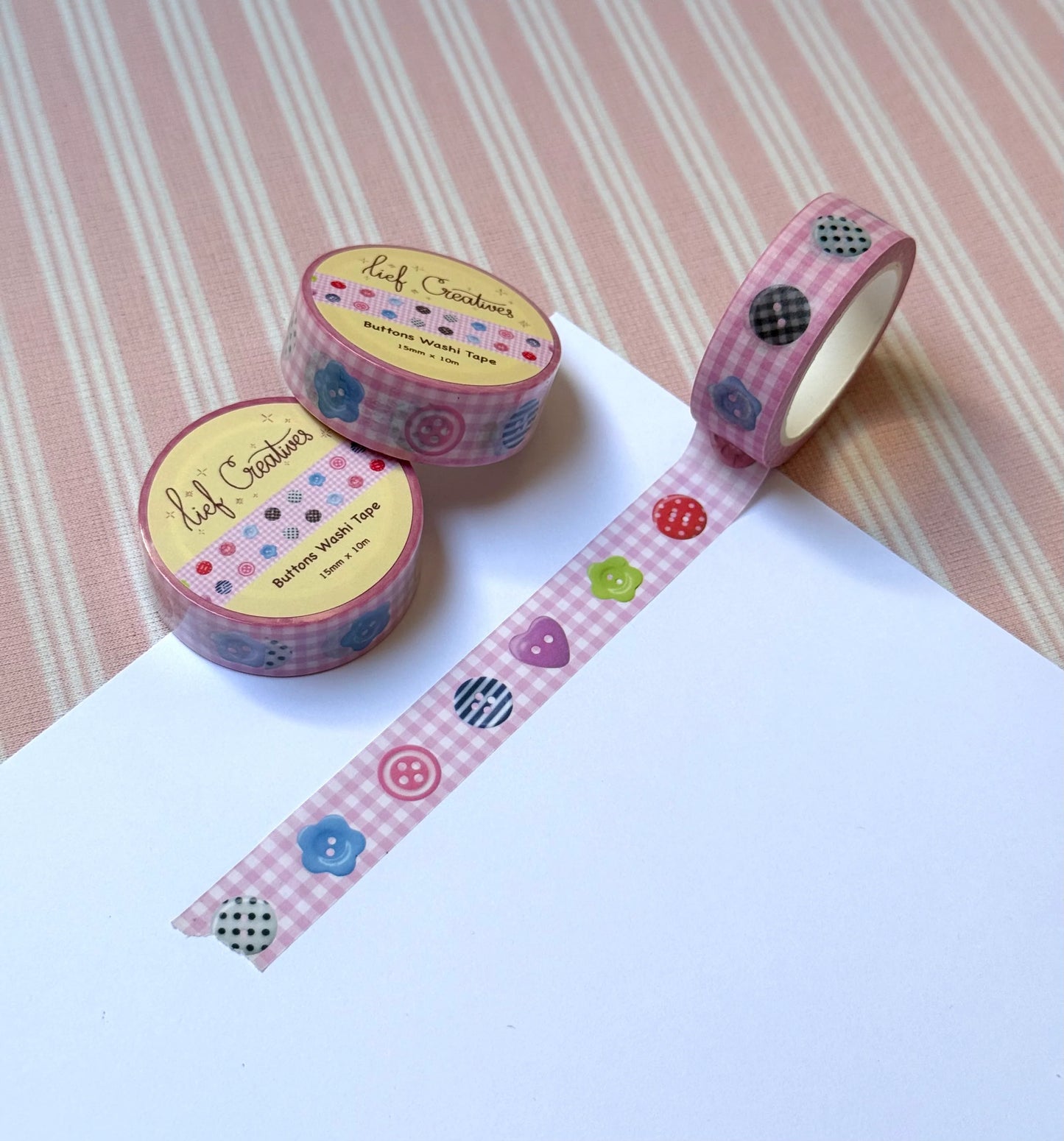Coming Soon: Lief Creatives Buttons Washi Tape
