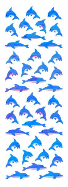 Sticker Fun Aurora Dolphins
