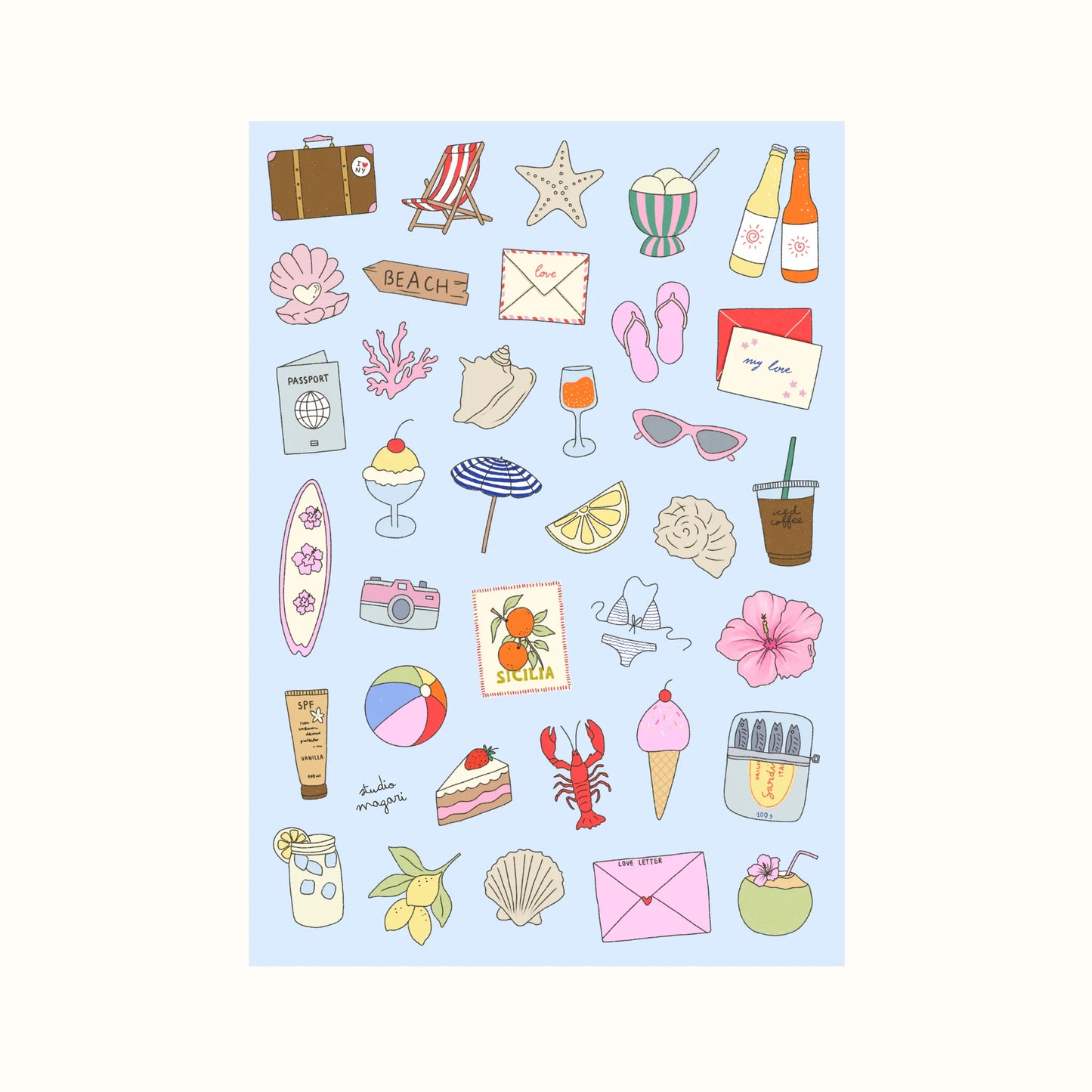 Studio Magari - Summer Sticker Sheet