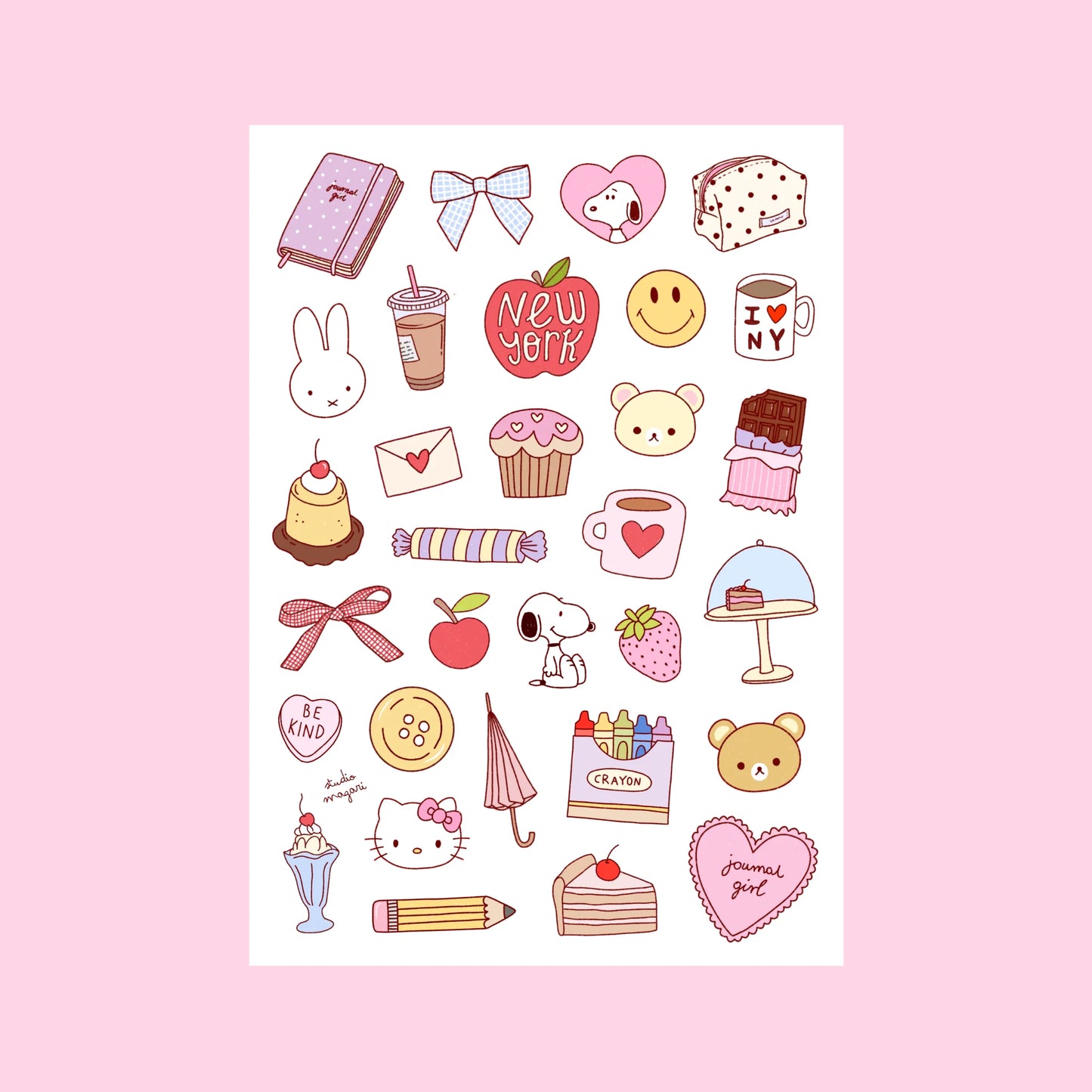 Studio Magari - Girl's Best Friends Sticker Sheet