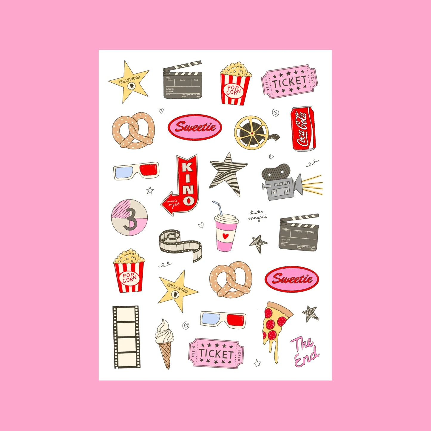 Studio Magari - Cinema Sticker Sheet