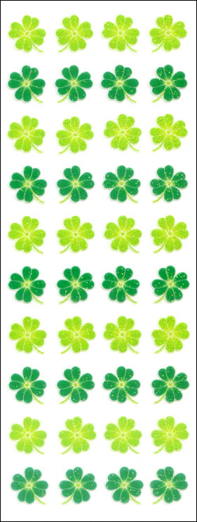 Sticker Fun Sparklies Clover Stickers
