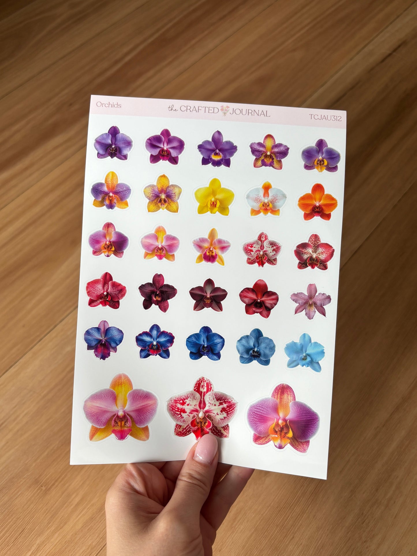 Orchid Sticker Sheet