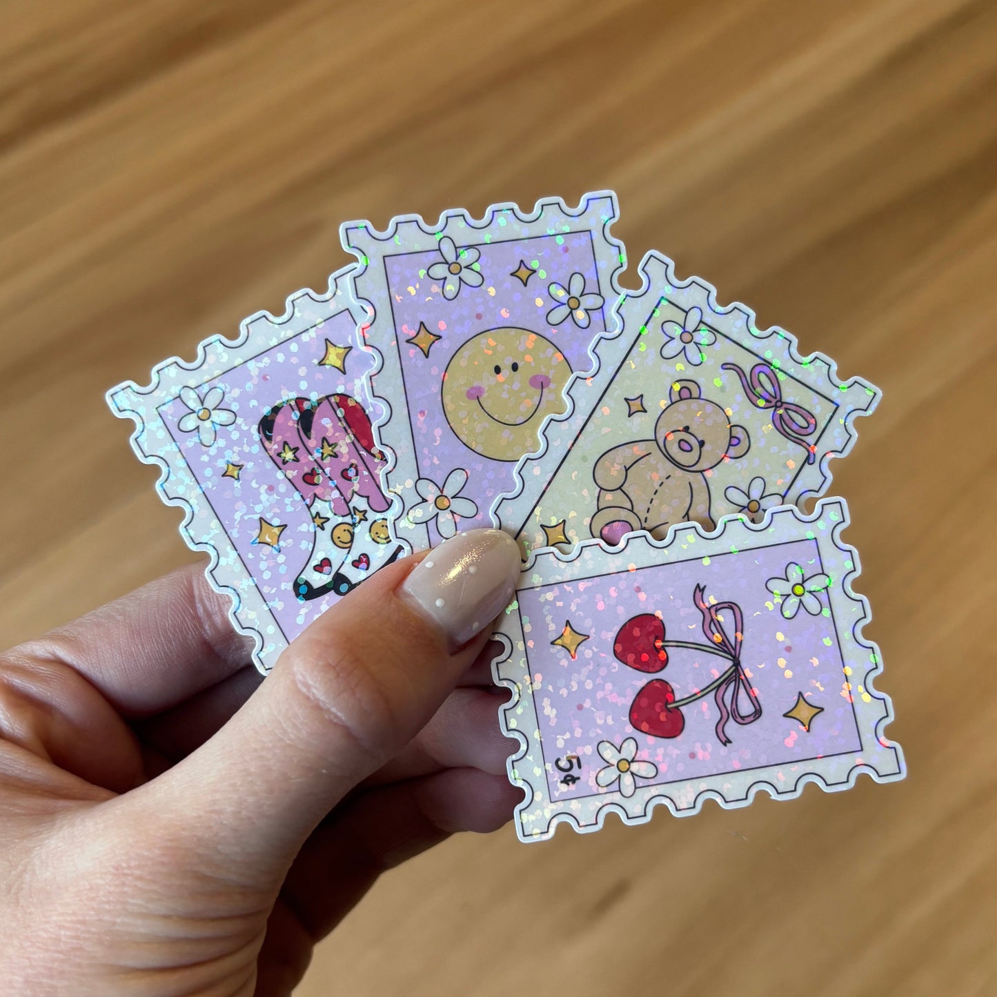Sparkly Stamp Sticker Sets