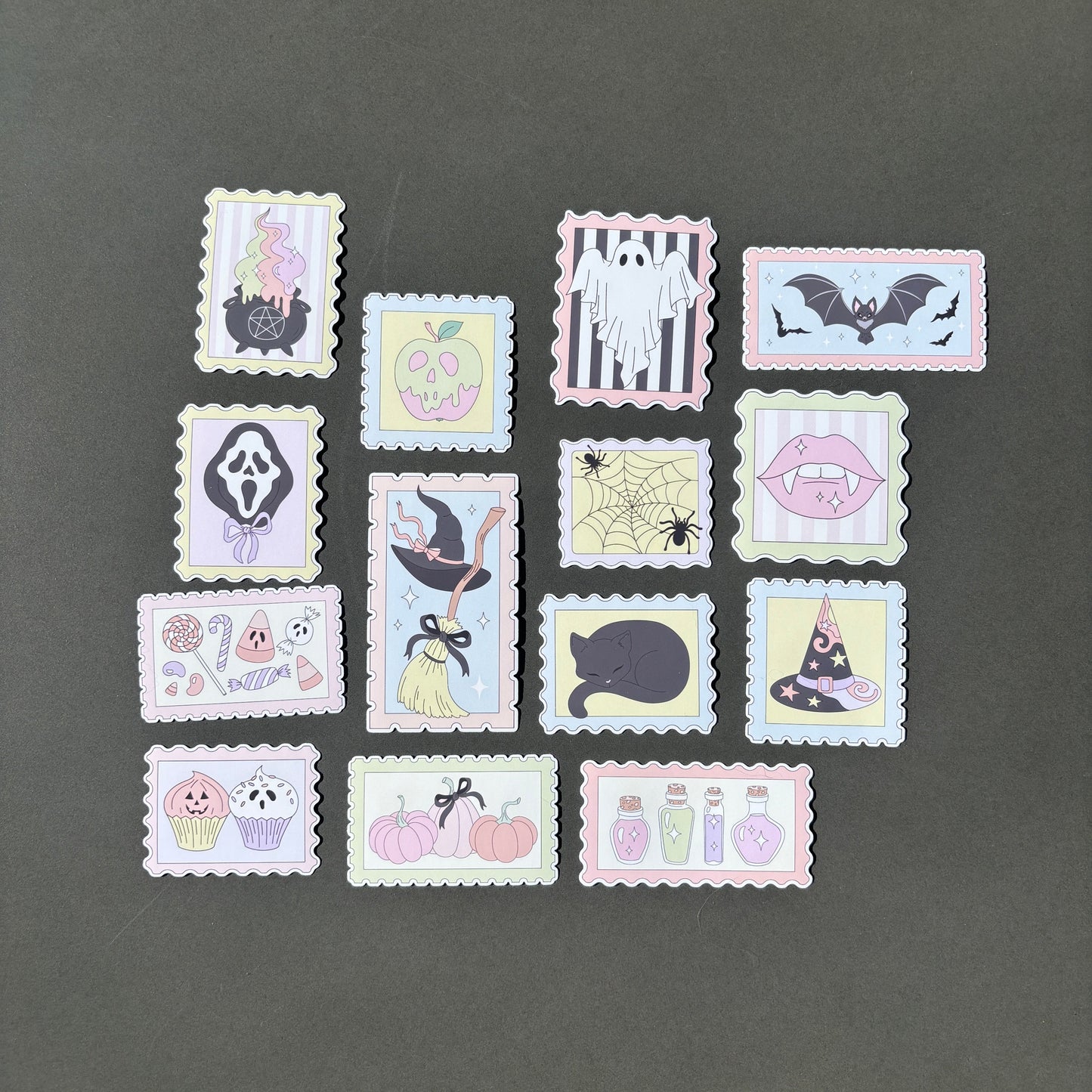 Halloween Stamp Sticker Set