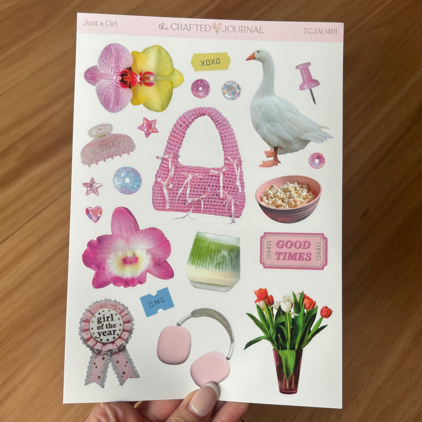 Just a Girl Sticker Sheet