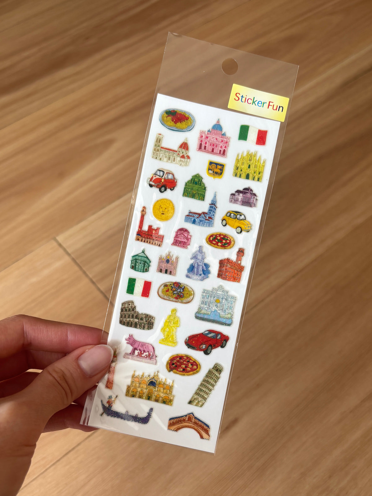 Sticker Fun Sparklies Italy Stickers