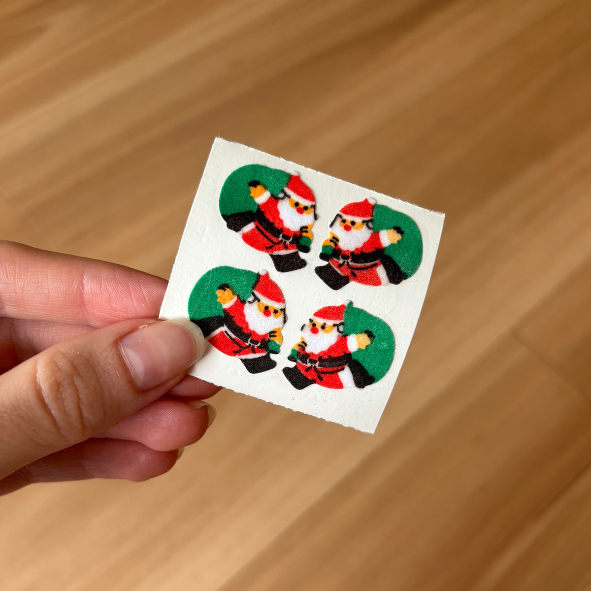 Great 7 - Tear-off Stickers - Furry Santa