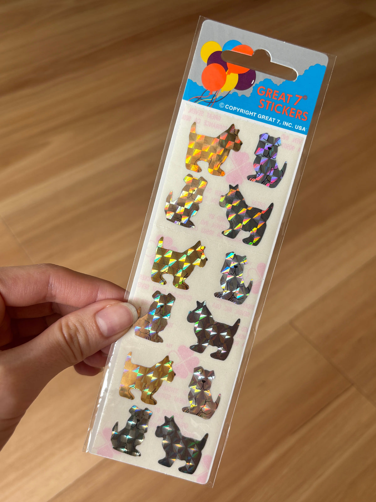 Great 7 - Prismatic Dog Stickers