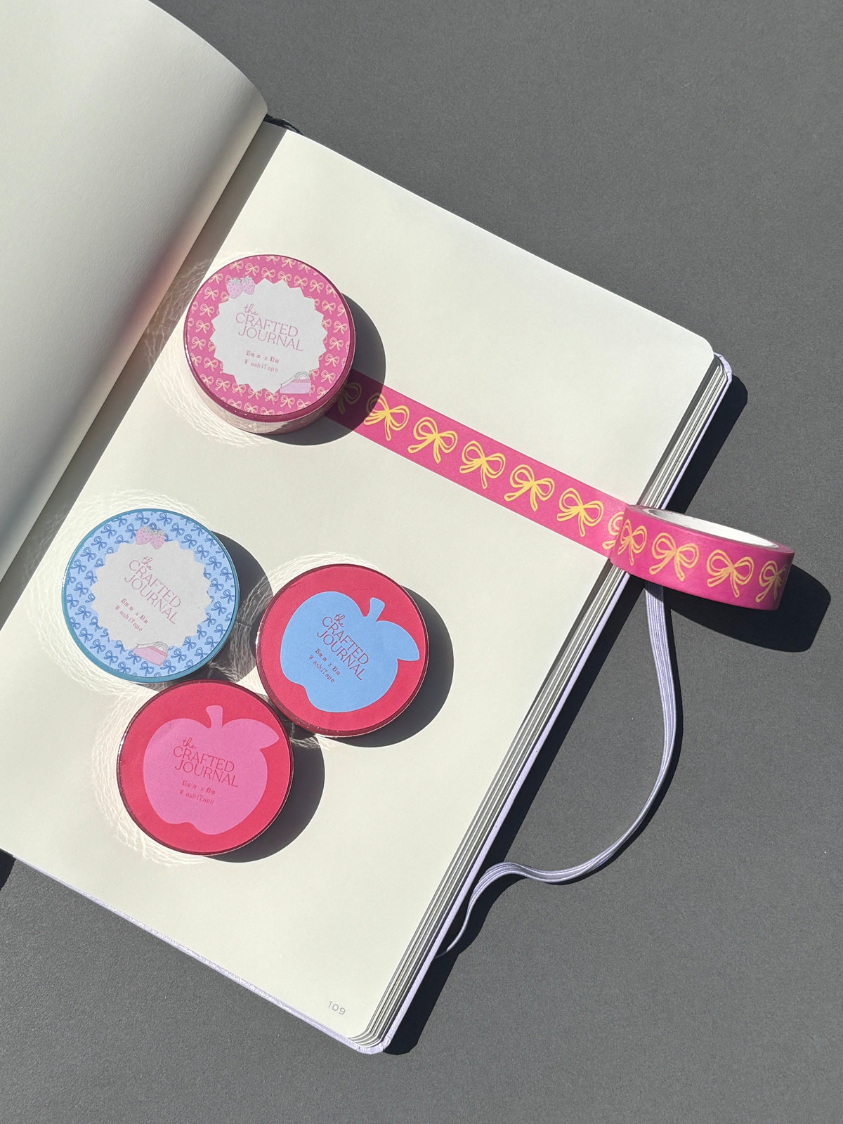 Pink and Yellow Bow Washi Tape