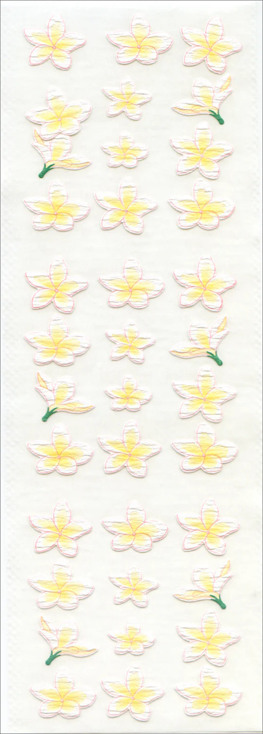 Sticker Fun Washi Plumeria Stickers