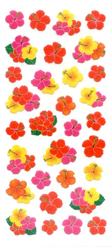 Sticker Fun Paper Hibiscus Stickers