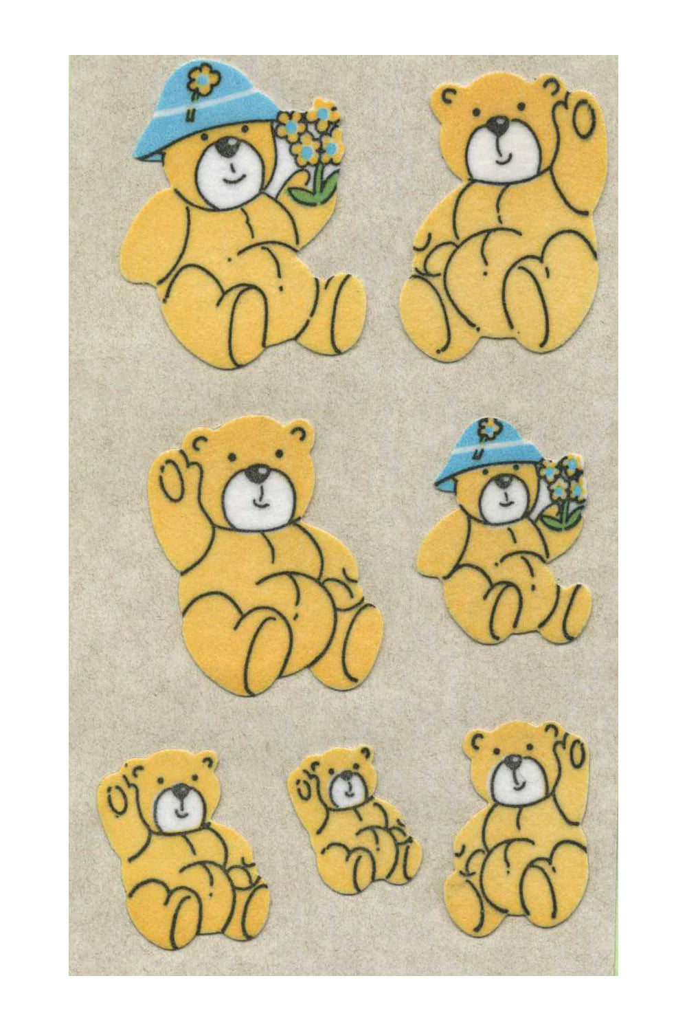 Stickermagic - Maxi Paper Stickers - Teddy Bears