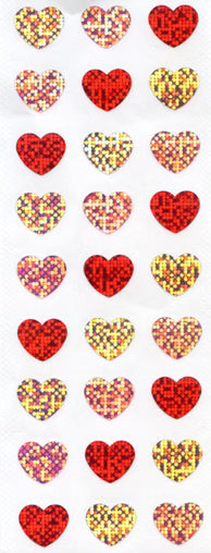 Sticker Fun Holo Heart Stickers - Large