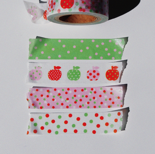 Fruit Fries Lab - Apple Dotty Patterns Washi Tape