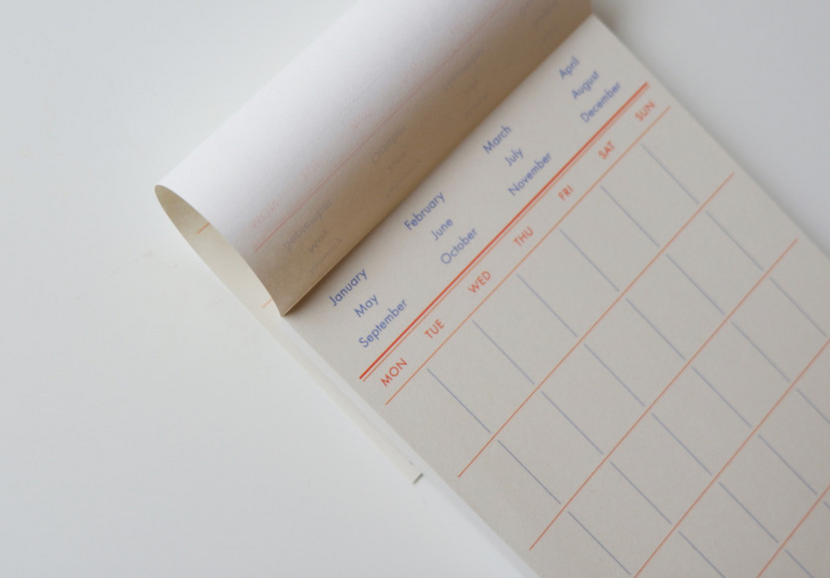 Fruit Fries Lab - Monthly Schedule Memo Pad