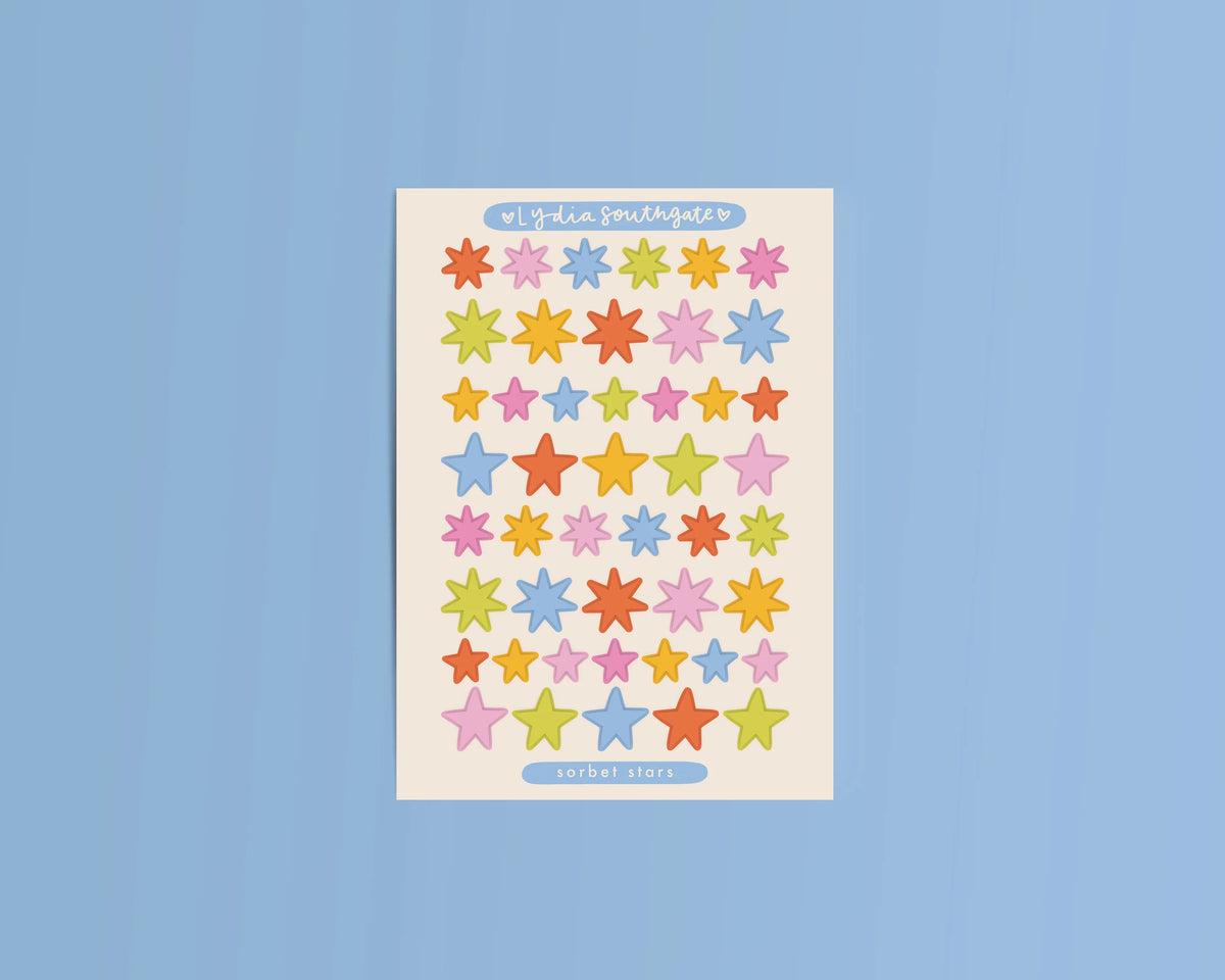 Coming Soon: Lydia Southgate - Mini Stars Vinyl Sticker Sheet