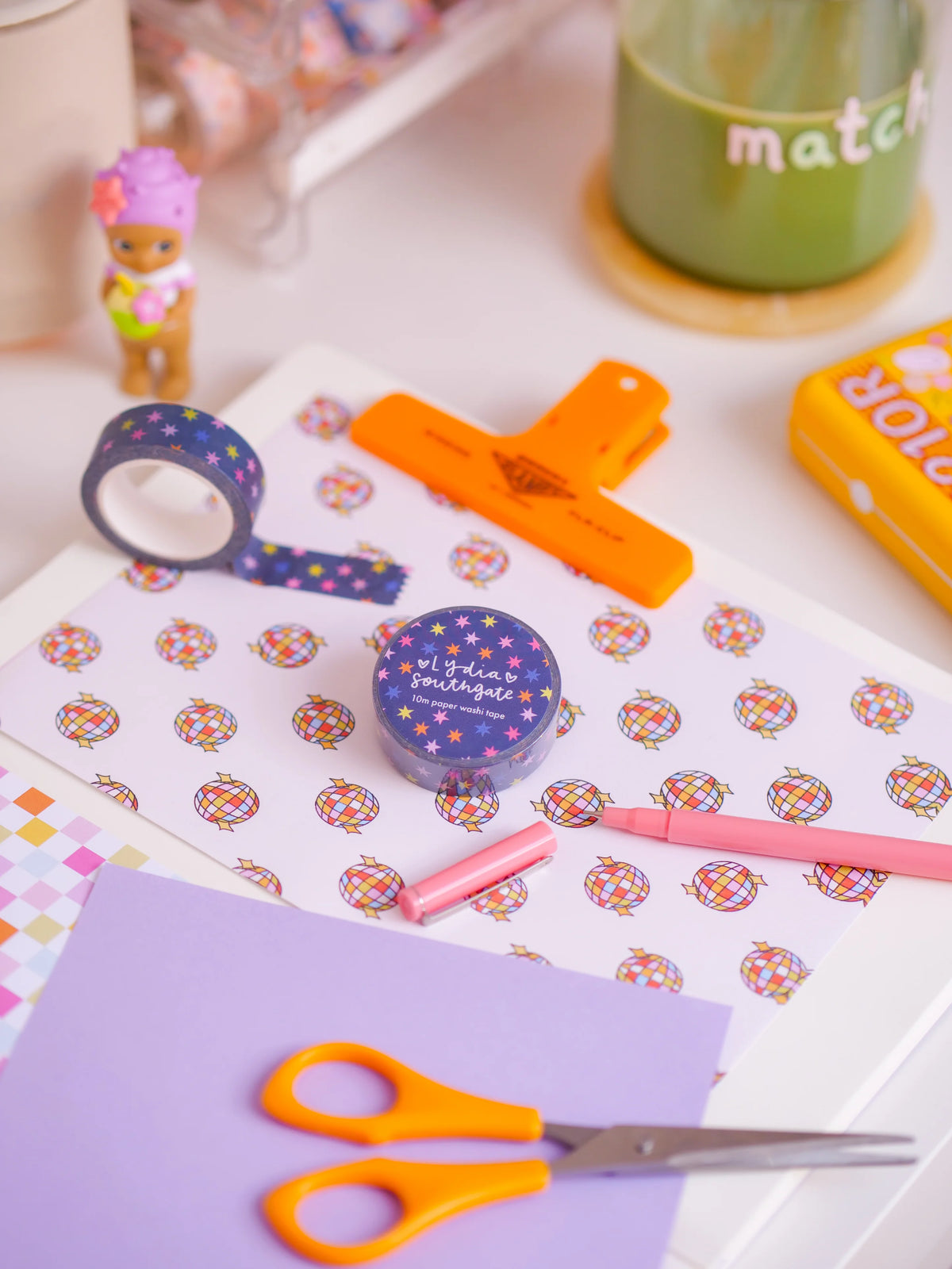 Coming Soon: Lydia Southgate - Multicoloured Stars Washi Tape
