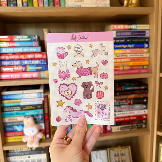 Lief Creatives - Whimsy Watercolor A6 Sticker Sheet