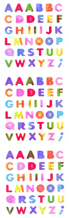 Sticker Fun Aurora Alphabet Stickers