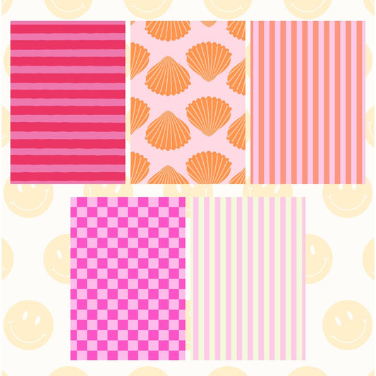 Pink Themed Scrapbook Paper Pack