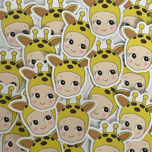 NanyCraftShop Baby Giraffe Sticker