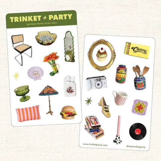Trinket Party - Apartment Diaries Sticker Sheets