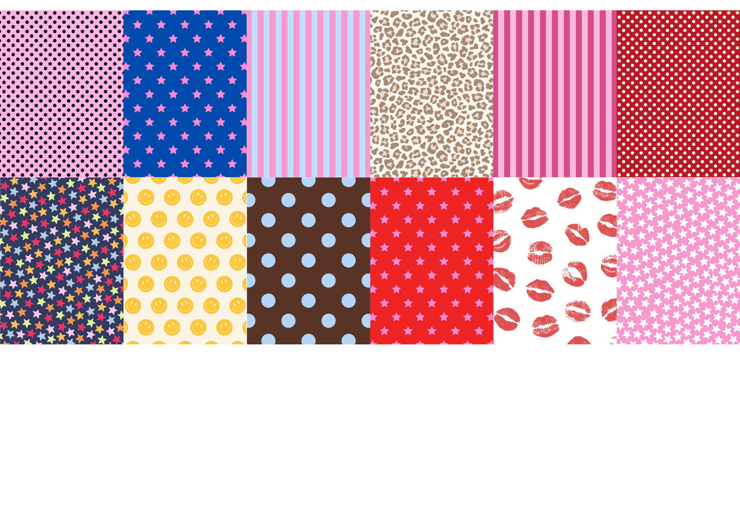 B Grade Scrapbook Paper Book – Polka Dot, Star & Heart