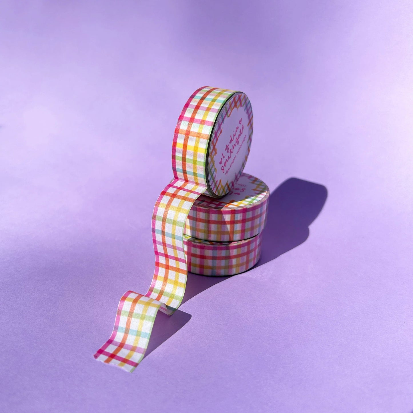 Lydia Southgate - Rainbow Gingham Washi Tape