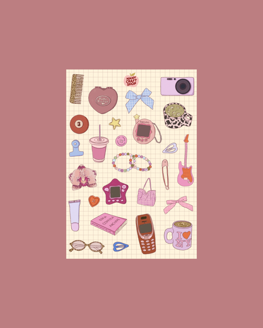 NanyCraftShop - A5 Nostalgia Sticker Sheet