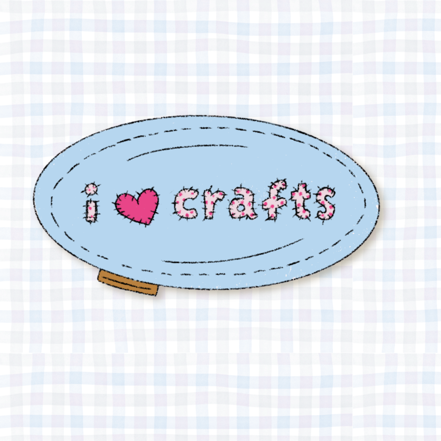 COMING SOON: Shyla's Journal - "i love crafts" Patch Vinyl Sticker